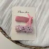 Accesorios Coreanos para el Cabello con Lentejuelas Rosas Dulces y Lazo para Mujer, Pin de Estrella Dulce de Primavera, Pin para el Cabello Infantil, Pin para el Flequillo