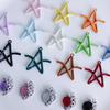 Cor pentagonal estrela uva liga pingente diy grampo de cabelo colar brincos acessórios material atacado