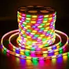 Tira de Luces LED 2835 Colorida de Agua Corriente Parpadeante de Alto Voltaje para Exteriores Impermeable Tira de Luz Decorativa de Atmósfera