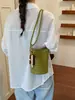Bolsa Balde Tecida em Relevo Estilosa Coreana para Mulheres Nova Moda Verão 2026 Bolsa Versátil para Ombro Transversal
