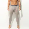 Leggings Transparente de Seda de Hielo Populares para Hombre de Importación, Ajustados, de Nueve Puntos, Alta Elasticidad, Secado Rápido, Moldeadores, Estilo Trendy para Discoteca