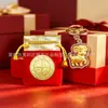 Chaveiro Ovelhinha Corrente de Celular Pingente Desenho Animado Criativo Ovelha do Zodíaco Folha de Ouro Alça de Mão Pequeno Presente para Promoção