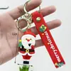 Llavero Navideño Transfronterizo Colgante Caja Sorpresa Papá Noel Muñeco de Nieve Árbol de Navidad Llavero Navideño Colgante Pequeño