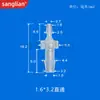 Conector de Manguera de Silicona Recto de Diámetro Variable 1.5-3.2 con Adaptador de Extremo Dentado