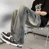 Pantalones Hip Hop Americanos 2026 Lavados Cremallera Abertura Micro Acampanados Jeans Diseño para Hombre Estilo Pierna Recta Pantalones Largos