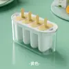 Caja para paletas de hielo, molde para helado de grado alimenticio con tapa, herramienta de molde para helado casero, máquina para hacer paletas de uso doméstico, caja para cubitos de hielo