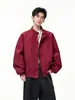 Jaqueta Harrington estilo americano, corte cleanfit, gola alta, unissex, nova coleção de outono, jaqueta bomber de caimento solto, workwear, jaqueta coach
