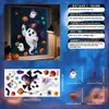 Novos Adesivos de Janela de Fantasma e Abóbora Fofos Exclusivos para o Halloween, Adesivos Eletrostáticos de Vidro para Decoração de Janela