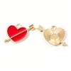 Colgante Hecho a Mano DIY Flecha Perforando Corazón Colgante Decorativo para Mujer Forma de Corazón de Amor Accesorios de Taladro de Punto Accesorios de Aleación de Goteo de Aceite