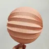 Lanternas de bola de melancia para decoração de quarto de casamento, decoração de cena para quarto e sala de estar, bolas de papel favo de mel, flores plissadas tridimensionais simuladas