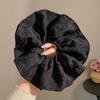 Elástico de Cabelo com Saia de Organza Preta Estilo Ballet, Acessório de Cabelo Versátil para Mulheres com Toque de Luxo