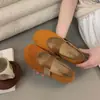 Zapatos Mary Jane Mujer 2026 Estilo Nuevo Suela Plana Velcro Suela Suave Boca Poco Profunda Zapatos de Ballet Verano Zapatos Individuales Moda