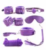 Brinquedos alternativos brinquedos sexuais adultos conjunto de sete peças de couro pelúcia sexy para casais flertando