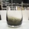 Vela de Nube Copa de Vino Tinto Cristal Gris Humo Gradiente Copa de Uva Soplada Artificialmente