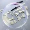 Botão Qipao com Fecho de Pérola Trançado à Mão, Botão de Cristal de Luxo para Vestido, Botão Decorativo Estilo Chinês Retro Hanfu