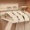 Colgador de plástico grueso con recubrimiento nuevo estilo extra grueso para adultos plástico con recubrimiento antideslizante sin marcas colgador de ropa colgador de ropa para niños
