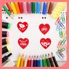 Pegatinas creativas de San Valentín para hacer tú mismo, decoración en forma de corazón, decoración de boda, material de cuenta de mano, regalos