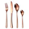 Pacote de Talheres de Mesa de Aço Inoxidável Transfronteiriço Cor Dourada Doméstica Faca e Garfo Franceses Criativos Colher Colher de Café para Sobremesa