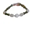 [Xunhua Ci] Pulsera de Bambú Verde Oliva Estilo Nacional Nuevo Chinoiserie para Mujer, Lujo Accesible Tendencia de Pulsera de Loto de Gama Alta de Nicho