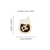 Broches Criativos de Esmalte em Desenho Animado com Padrões de Comida e Texto Divertido, Pins Decorativos Versáteis para Mochilas de Estudantes