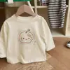 Camiseta de Manga Larga 100% Algodón para Bebés y Niños Pequeños Ropa Infantil Otoño Nuevo Estilo Niños Bebés Primavera Otoño Más Vendido Top