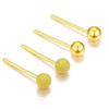 Pendientes Dorados Sencillos Coreanos de Plata Pura S999 para Mujer Estilo Bosque Estrellado 2026 Pendientes de Lujo Ligero Accesorios para Orejas Cuidado de Orejas de Gama Alta