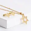 Collar de Acero de Titanio para Mujer de Comercio Electrónico Transfronterizo, Cadena para Clavícula Estilo Ins Nicho, Pendiente Elegante Estilo Colgante, Comercio Exterior Sudamericano y Africano