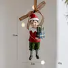 Novos Produtos Transfronteiriços Meias com Sino Tridimensional Cavalo Vermelho Pingente de Resina Enfeites de Árvore de Natal Decoração de Feriado Presentes
