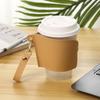 Juego de tazas de té y leche para bebidas de cuero sintético desmontables, creativas, japonesas y coreanas, portátiles, sencillas, con funda protectora y aislante térmico.
