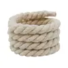 Kulojin Procesamiento de Fuentes Personalizado 8mm Hecho a Mano diy Cuerda Trenzada Tres Hebras Cuerda de Algodón Poliéster Cuerda Gruesa de Algodón Cáñamo Cordones