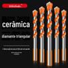Broca para azulejo cerâmico perfuração de buracos em concreto broca overlord liga Broca triangular 6mm vidro cimento broca manual