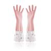 Guantes de Lavaplatos de Terciopelo Engrosado Impermeables de Goma para Lavandería Tareas Domésticas Guantes de Protección Laboral Todo en Uno Guantes de Terciopelo para Tareas Domésticas