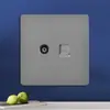 Tomada de Parede Cinza Versão Hong Kong e Austrália Tomada Estilo Britânico 13A com Painel de Interruptores de Carregamento Tipo-C+USB para Exportação