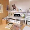 Prateleira de Armazenamento de Mesa de Dupla Camada para Necessidades Diárias Populares Transfronteiriças, Organizador Simples de Cosméticos Multicamadas para Mesa de Dormitório