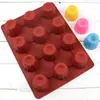 Molde de Silicona Dubi para Donas de Encaje y Conos, Molde para Chocolate y Galletas DIY para Uso Doméstico (12 Piezas)