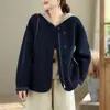 Nuevo Abrigo de Invierno Resistente con Piel Integrada de Imitación de Lana de Cordero Cálido y Moderno con Forro de Gamuza y Piel Engrosada