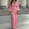 2026 estación independiente de ropa para mujer transfronteriza Amazon AliExpress: estilo suave, cintura ajustada, mono de terciopelo con cuello en V