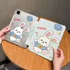 Lindo Conejo Saltando Funda para Tableta iPad 11 Pro con Ranura para Lápiz Funda Protectora Plegable en Y para Air Mini 7 Dibujos Animados 13