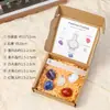 Doce Constelaciones Conjunto de Piedra Cruda de Cristal Cristal Natural Varilla de Yeso Marroquí Piedra de Yoga Caja de Conjunto de Cristal Artesanías