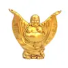 Envio discreto. Ornamentos de Buda Maitreya em liga metálica dão as boas-vindas a convidados de todas as direções. Artesanato de Buda da Prosperidade Risonho, presentes para casa e lojas