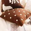 Almofada de Sofá Retro Simples e Luxuosa para Sala de Estar Capa de Almofada com Enchimento Almofada de Janela de Canto Simples de Alto Padrão