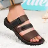 Superventas de Amazon Sandalias Casuales para Hombre Transfronterizas Zapatos de Playa de Verano Pantuflas de Doble Uso para Exteriores Modelo de Hombre 8908