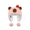 Bonito Sombrero de Felpa de Capibara de Dibujos Animados para Niños, A prueba de frío para Otoño e Invierno, Cálido, Protector de Orejas, Sombrero Lei Feng Engrosado