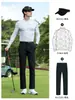 Pgm2026 Ropa de Golf para Hombre de Manga Larga Primavera y Verano Camiseta Base Ropa de Alta Elasticidad Ropa de Malla Transpirable Top