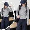 Conjunto de Camisa Polo de Manga Larga de Otoño para Niñas 2026 Nueva Moda Elegante Ajustado con Pantalones Cargo para Niños Mayores