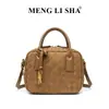 Estilo nuevo transfronterizo, bolso de mano tejido de gamuza mate para mujer, gran capacidad, bolso tote estilo Boston, bolso de hombro/bandolera moderno y a la moda