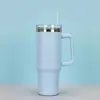 Taza termo de doble capa Big Mac de acero inoxidable 304 con asa de hielo de 40 oz, taza de agua para coche, taza portátil transfronteriza