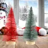 Suministros de Decoración Navideña Mini Árbol de Navidad Arreglo de Ambiente Festivo para el Hogar Árbol de Pinos de Colores Árbol de Pino Pequeño Artificial