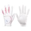 Guantes de golf para mujer, de ultrafibra, antideslizantes, resistentes al desgaste y transpirables, para mano izquierda y derecha.