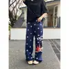 Directamente del fabricante: Pantalones Casuales de Pierna Recta con Estampado de Estrella Urbana Estilo Americano, Unisex, Diseño Holgado de Pierna Ancha, Versátil